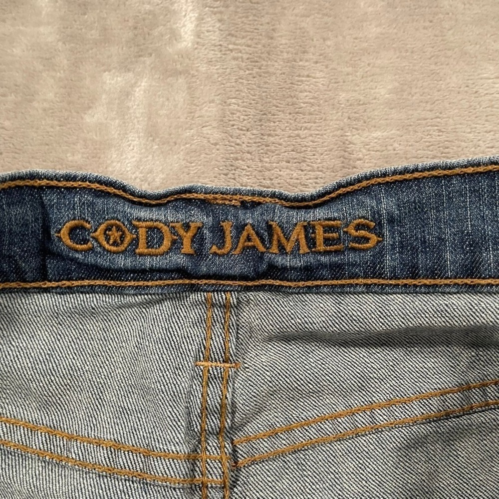Cody James Jeans Mens 34x32 Blue Cowboy Bootcut Stretch Denim Pants Flare - Picture 3 of 10